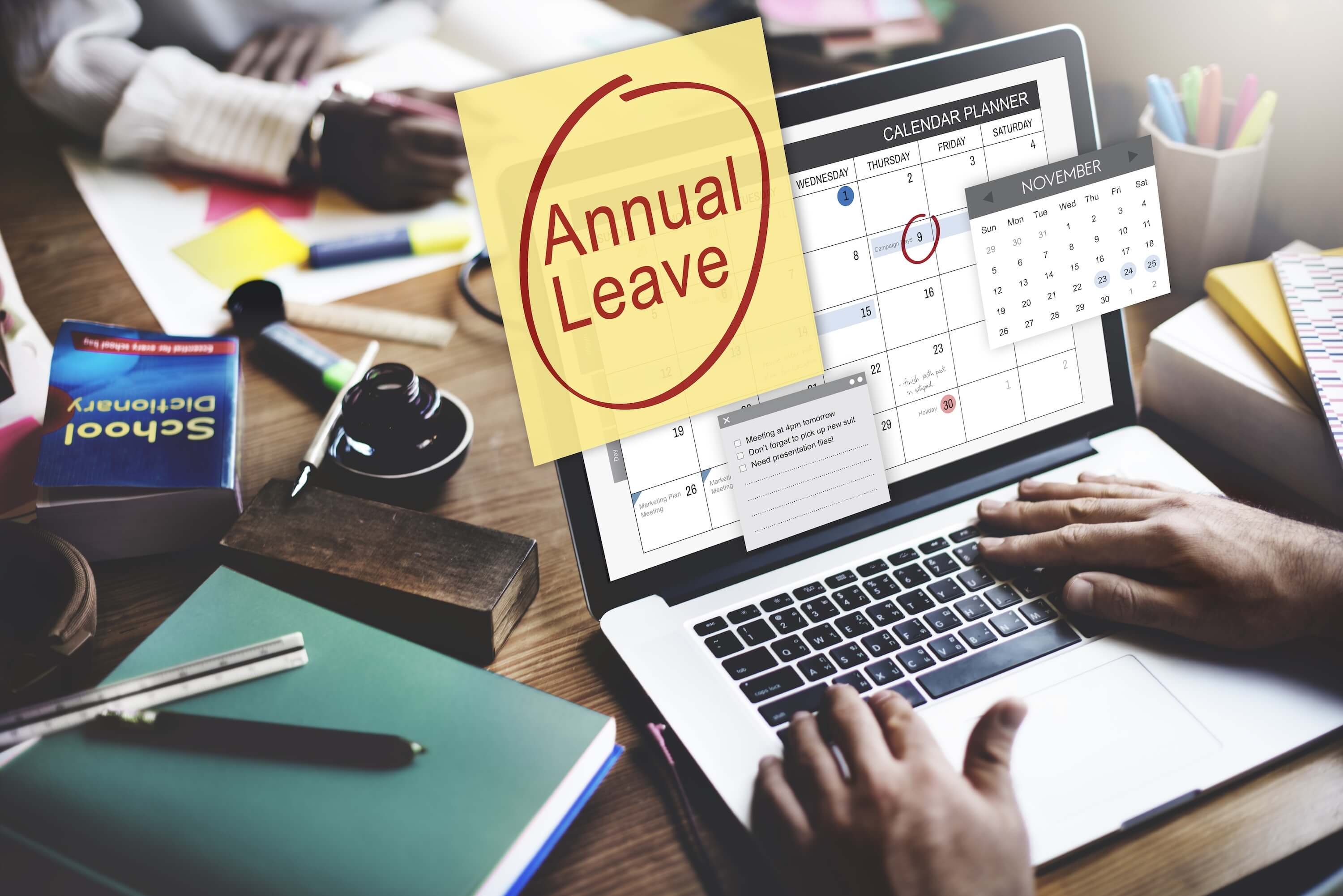 HR professional managing employee leave applications and approvals using digital leave management system in South Africa